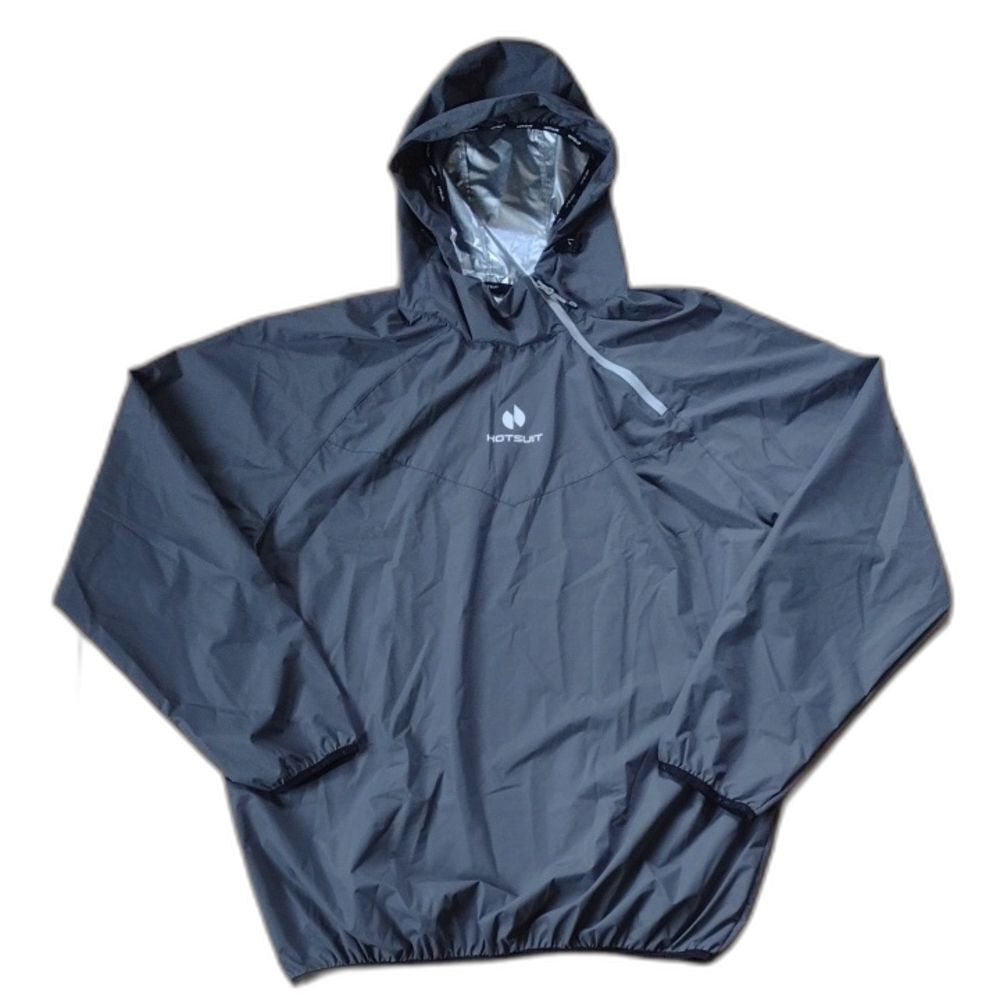 Hotsuit Gray Hooded Sauna Suit Sweat Jacket Size 3XL